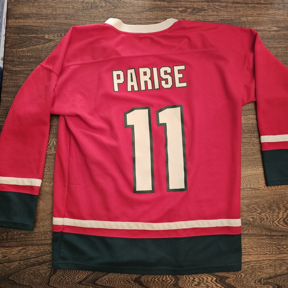 Minnesota Wild Vintage NHL Hockey Long Sleeve Pullover Jersey Zach Parise Medium